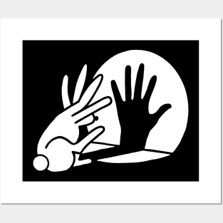 Bunny Hand Shadow Posters and Art